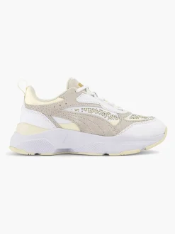 Clearance Witte Cassia Laser Cut Dames Sneakers