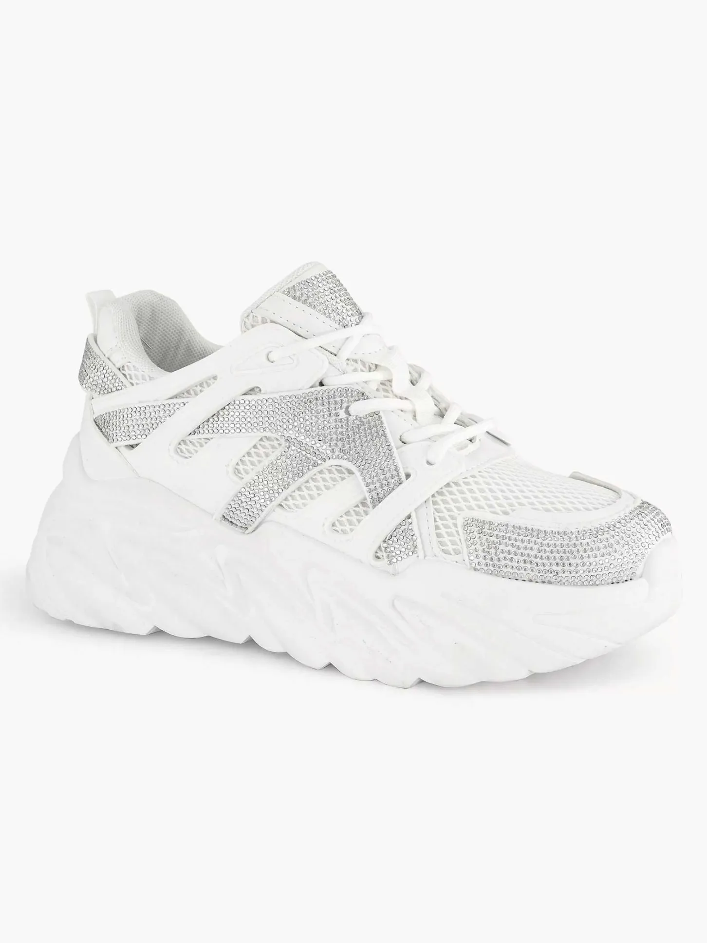 Discount Witte Chunky Sneaker Dames Sneakers