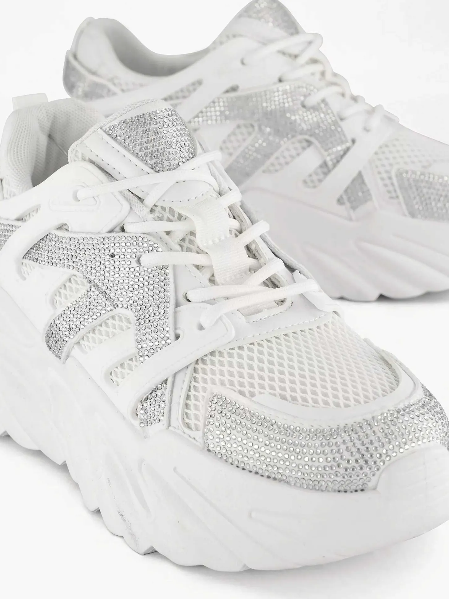 Discount Witte Chunky Sneaker Dames Sneakers