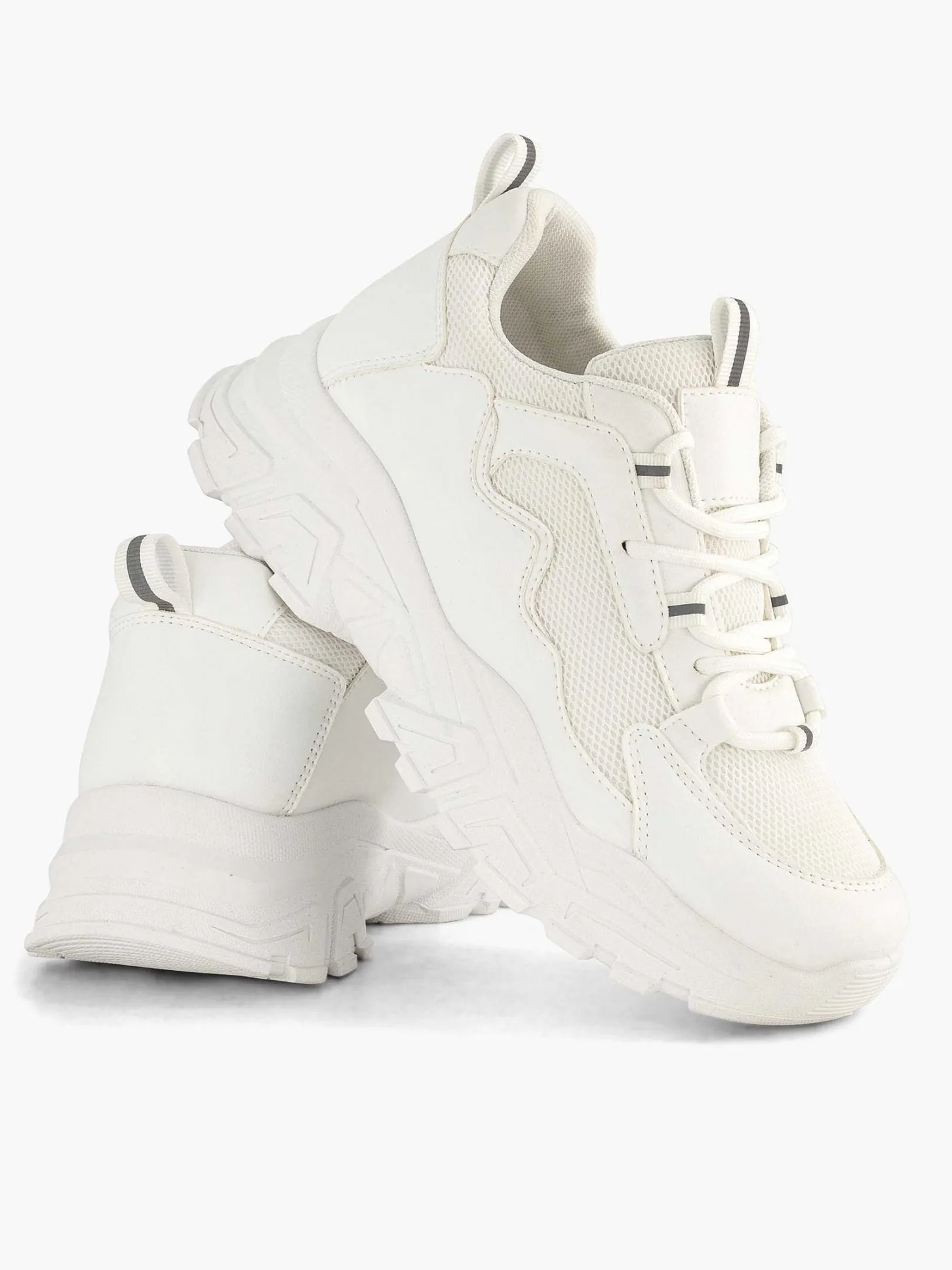 Clearance Witte Chunky Sneaker Dames Sneakers