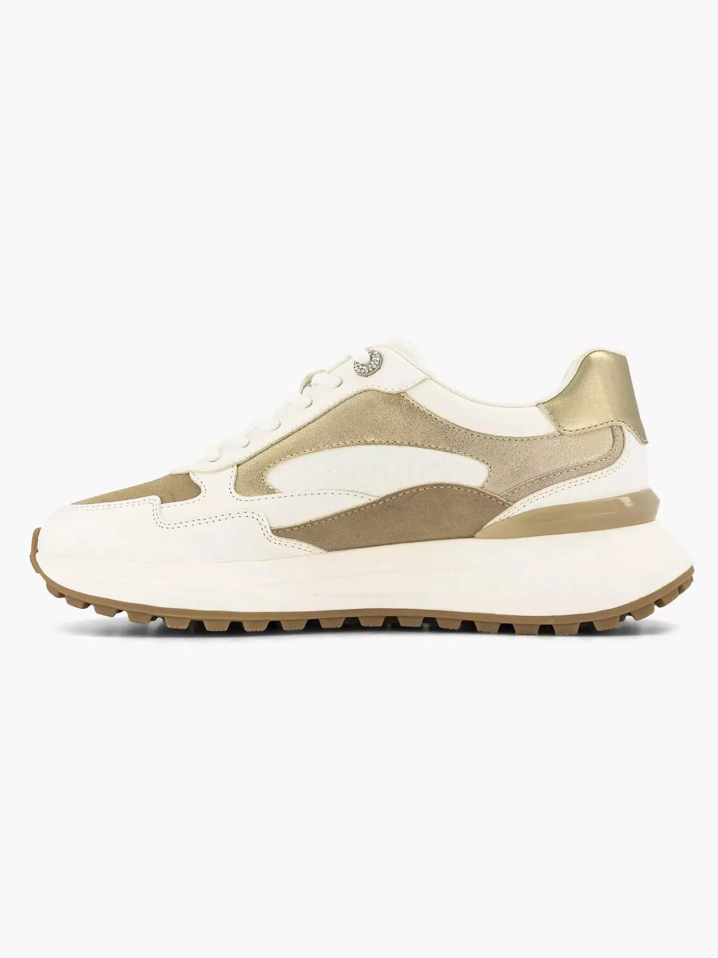 Best Witte Chunky Sneaker Glitter Dames Sneakers