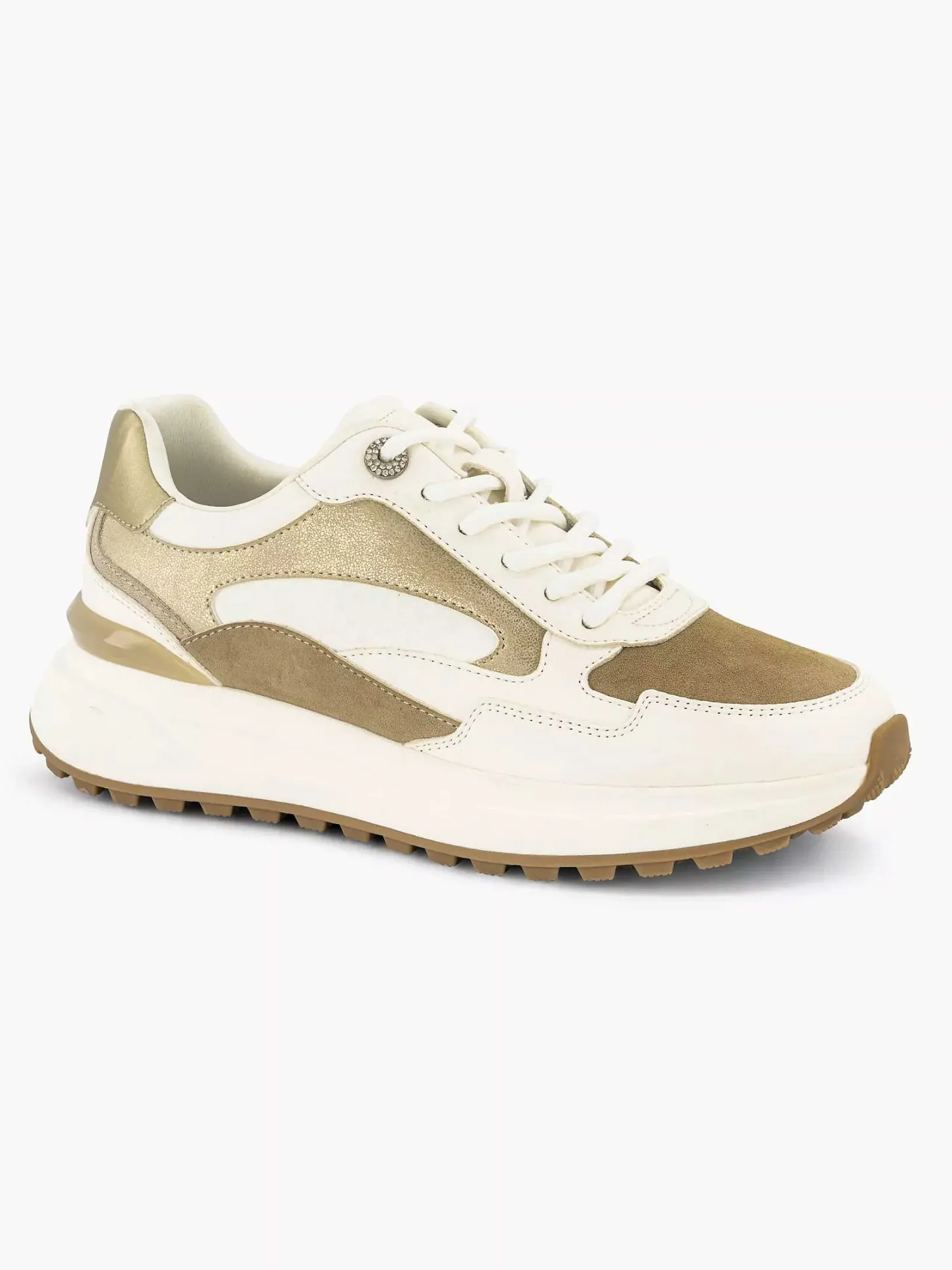 Best Witte Chunky Sneaker Glitter Dames Sneakers