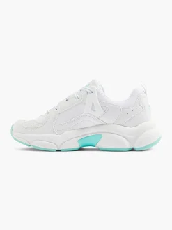 Discount Witte Chunky Sneaker Turqoise Zool Dames Sneakers