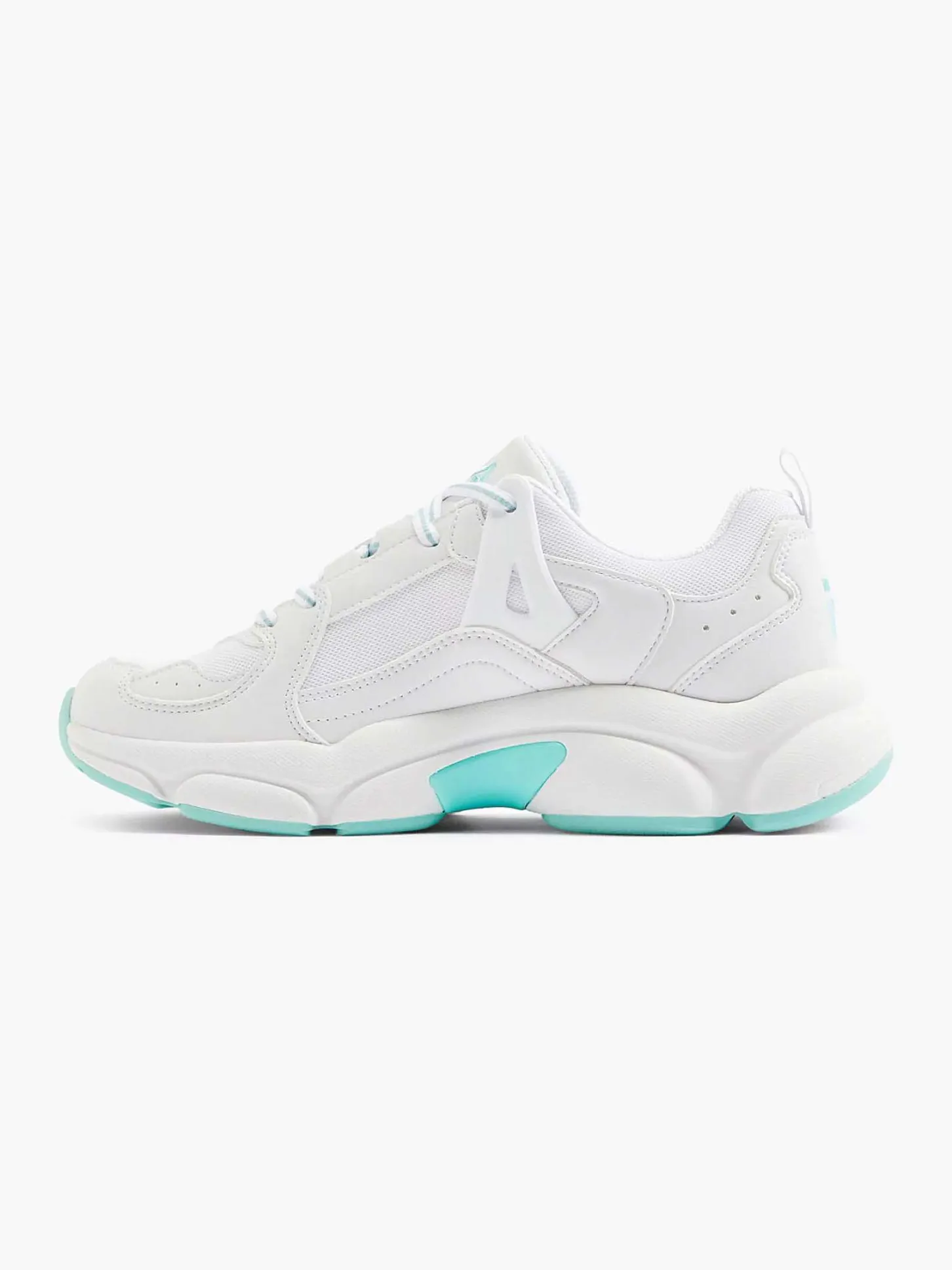 Discount Witte Chunky Sneaker Turqoise Zool Dames Sneakers