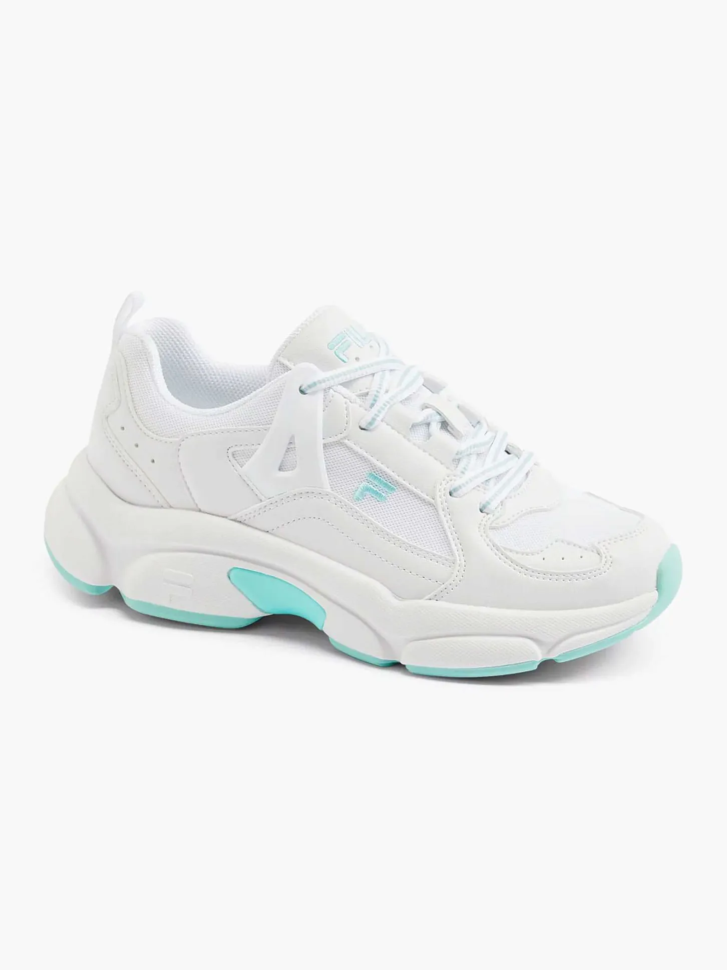 Discount Witte Chunky Sneaker Turqoise Zool Dames Sneakers