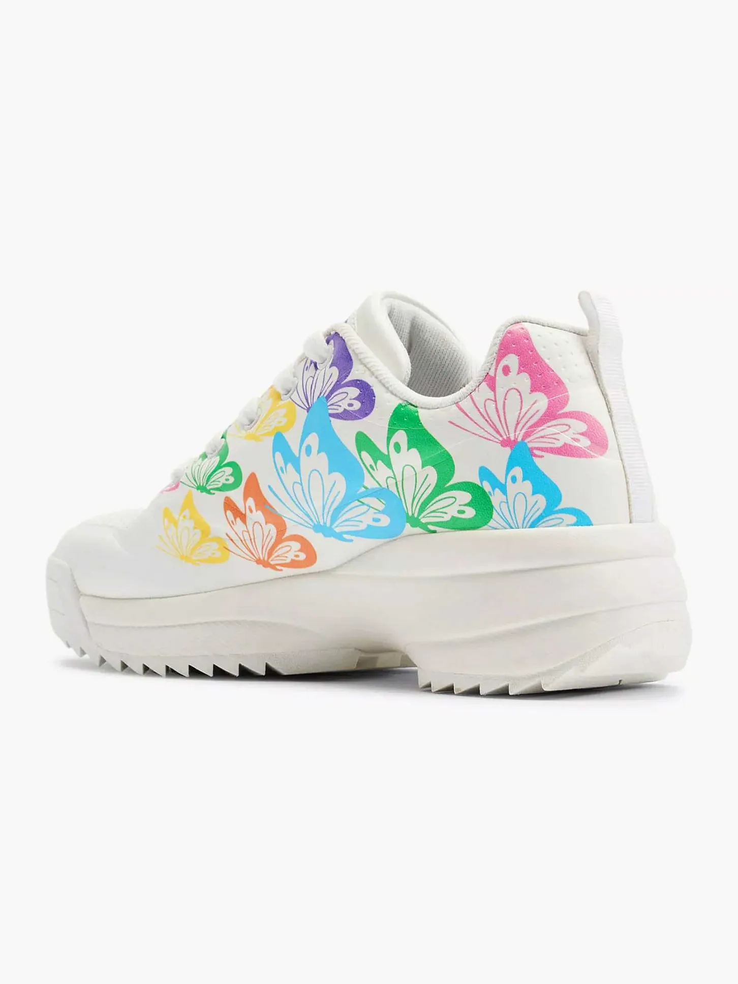 Discount Witte Chunky Sneaker Vlinders Dames Sneakers