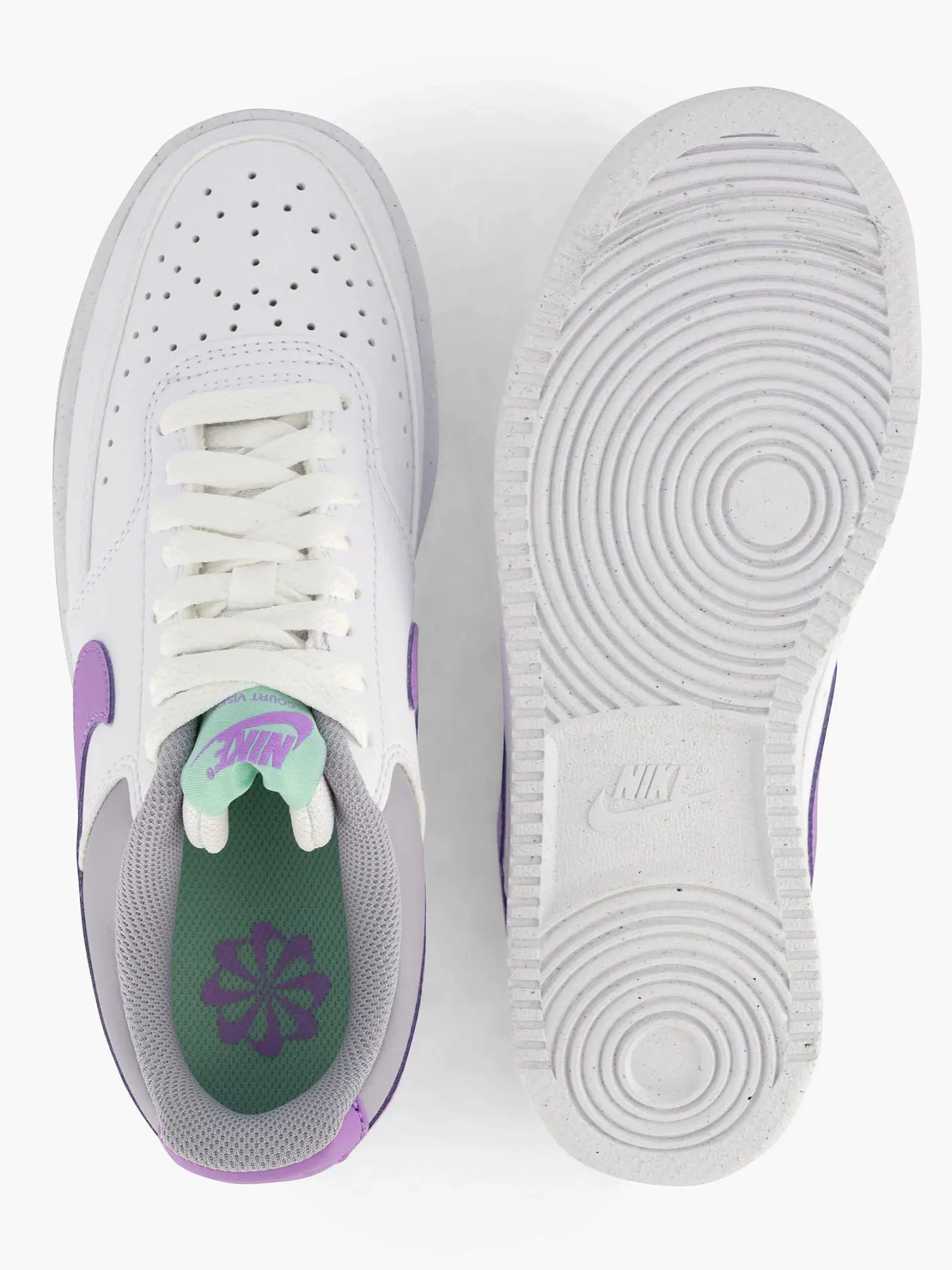 Witte Court Vision Dames Sneakers