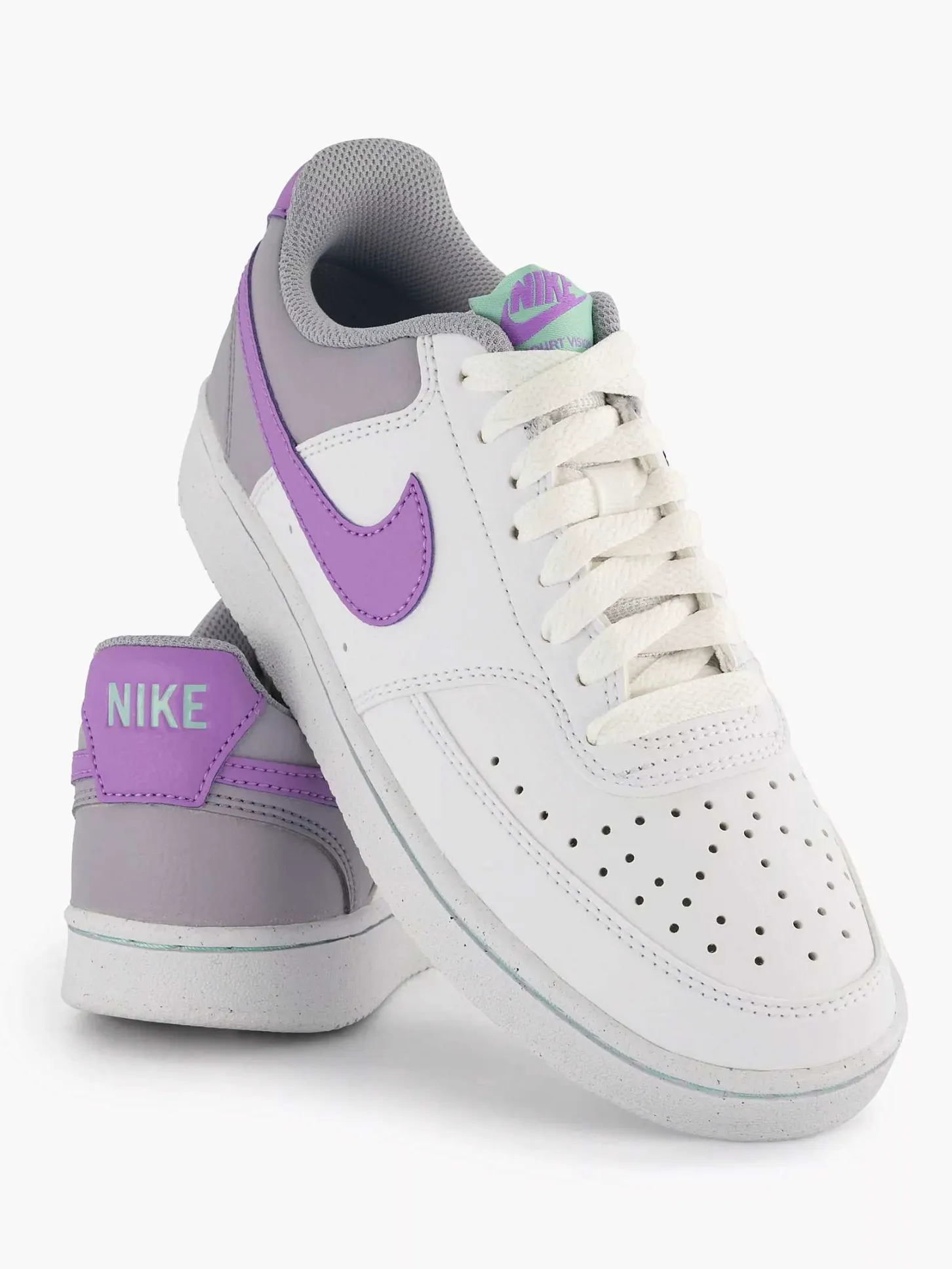 Witte Court Vision Dames Sneakers