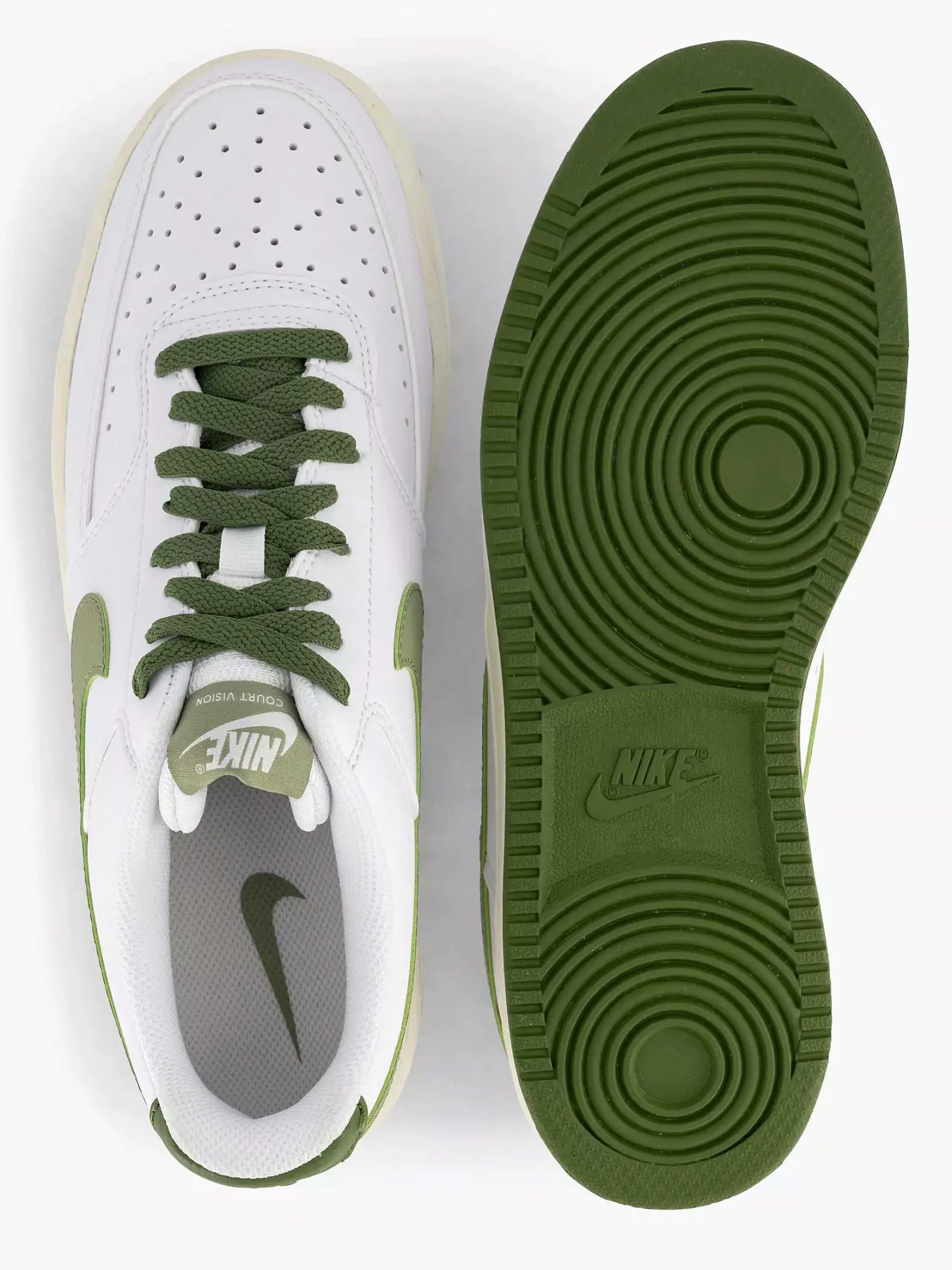 New Witte Court Vision Low Heren Sneakers