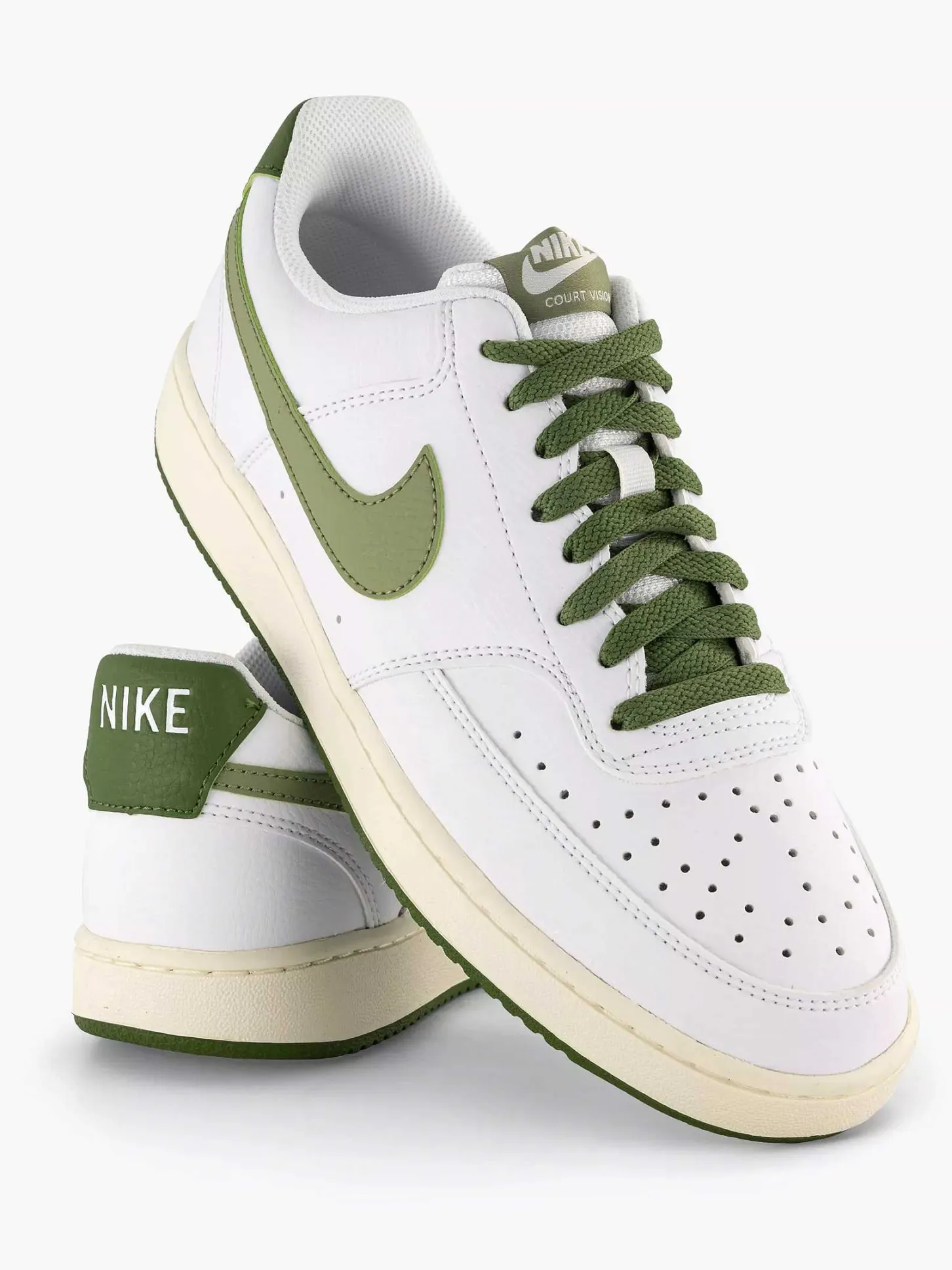 New Witte Court Vision Low Heren Sneakers