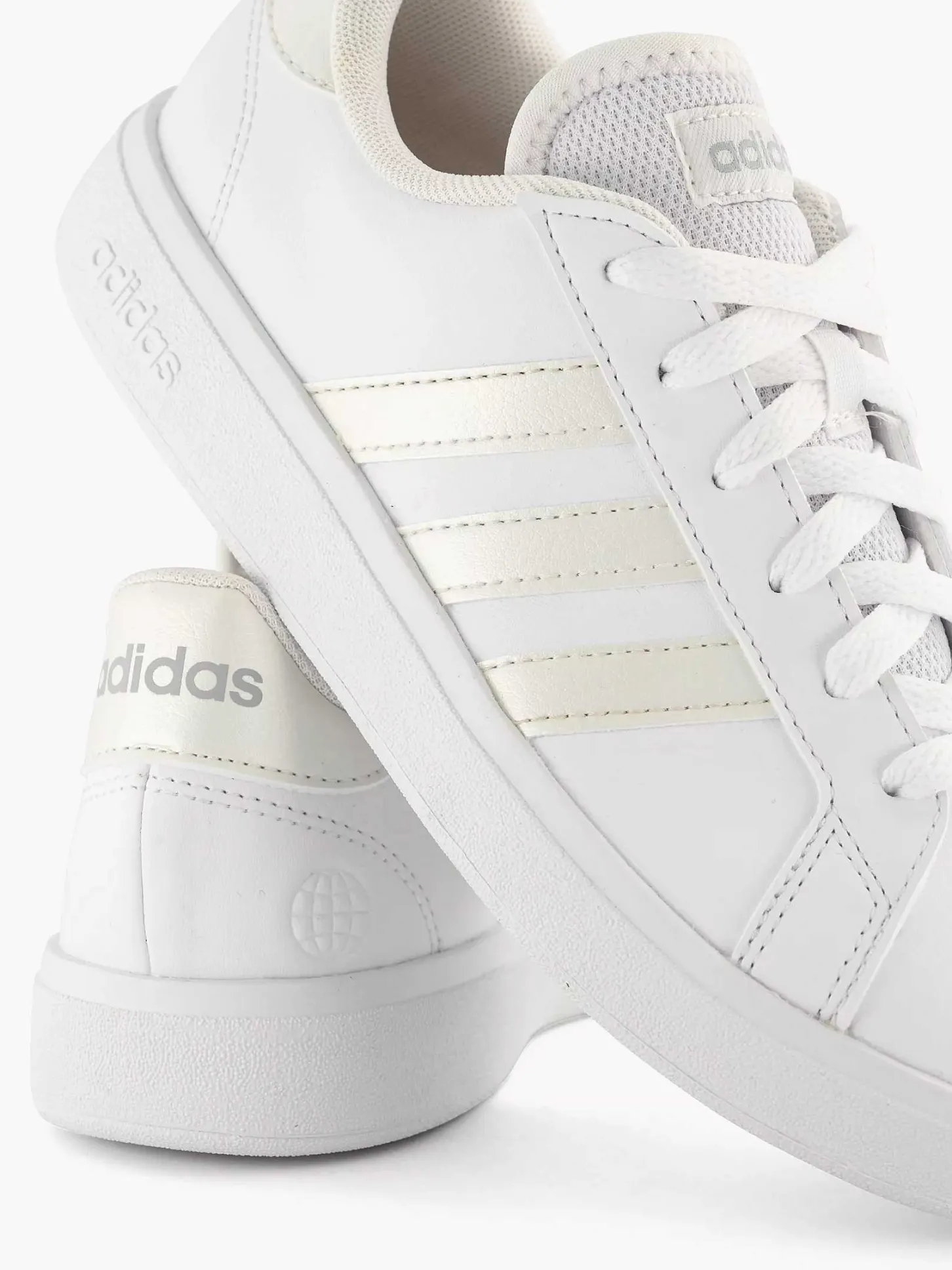 Clearance Witte Grand Court Base 2.0 Dames Sneakers