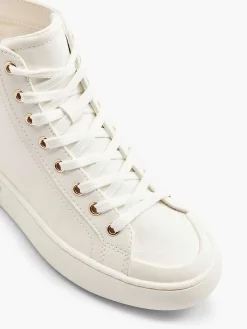 Outlet Witte Hoge Sneaker Dames Sneakers