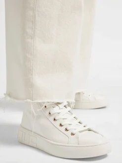 Outlet Witte Hoge Sneaker Dames Sneakers