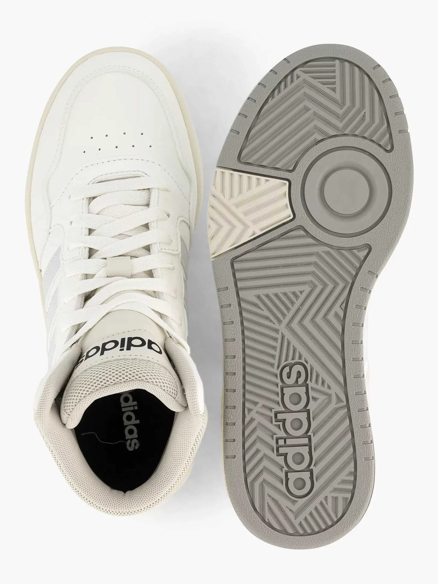 Discount Witte Hoops 3.0 Mid Dames Sneakers
