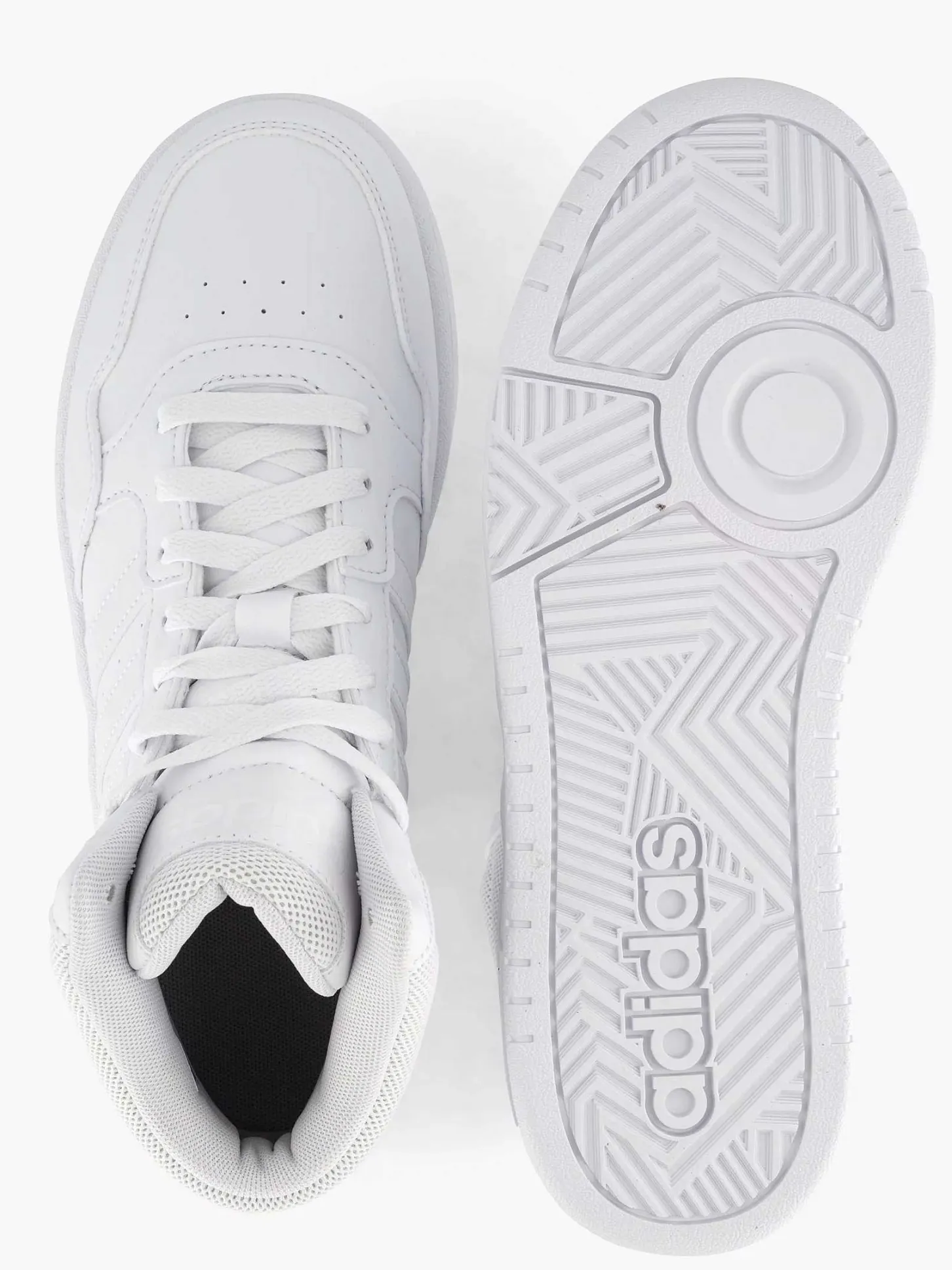 Hot Witte Hoops Mid 3.0 K Kinderen Jongensschoenen