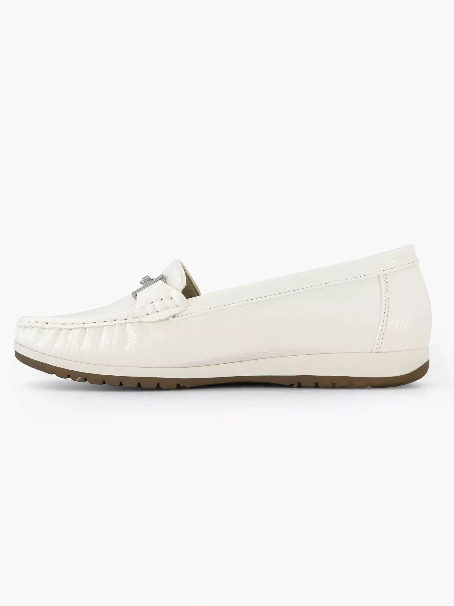 Online Witte Instapper Sierketting Dames Comfort Schoenen