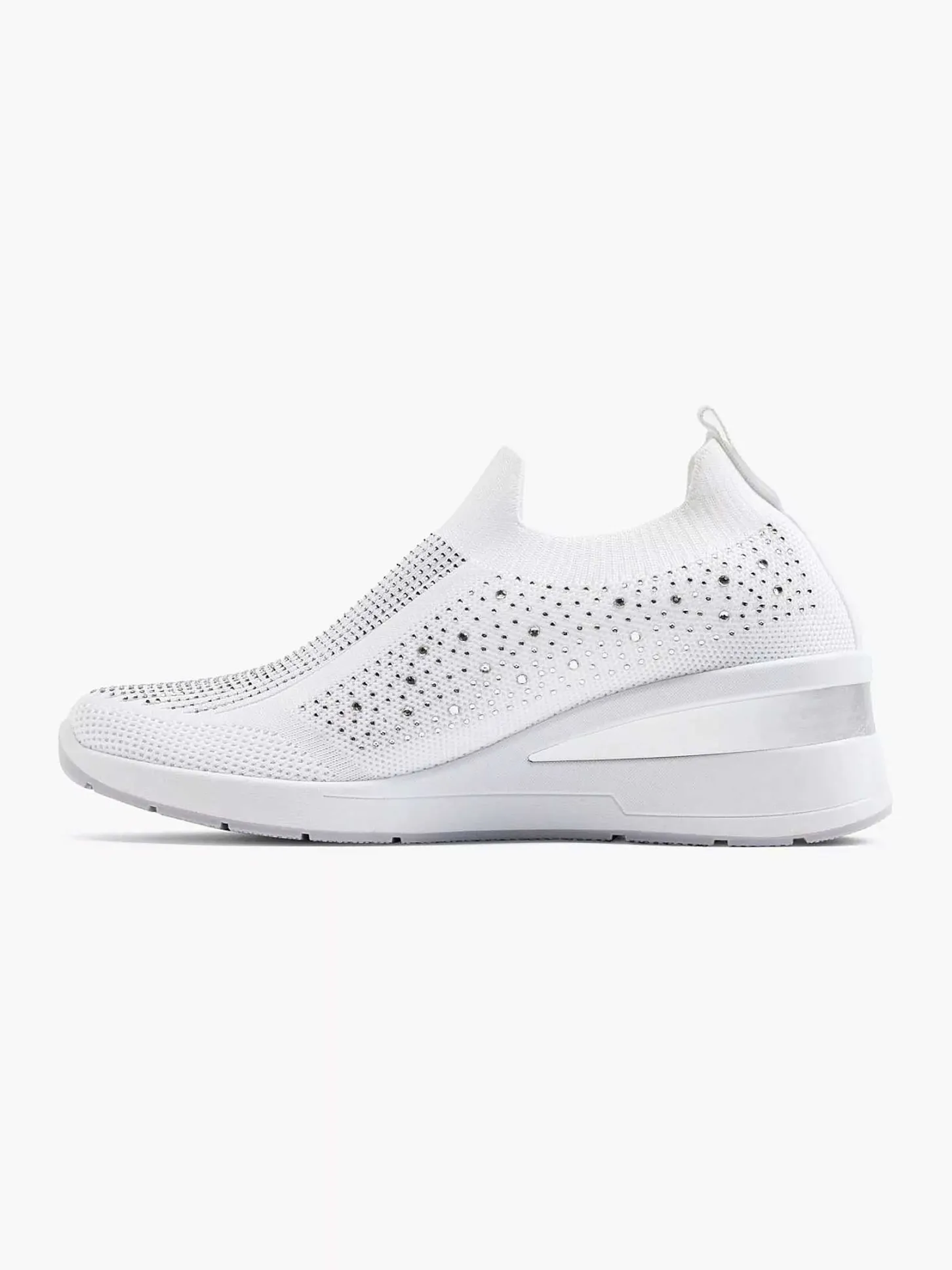 Clearance Witte Instapper Steentjes Dames Instappers