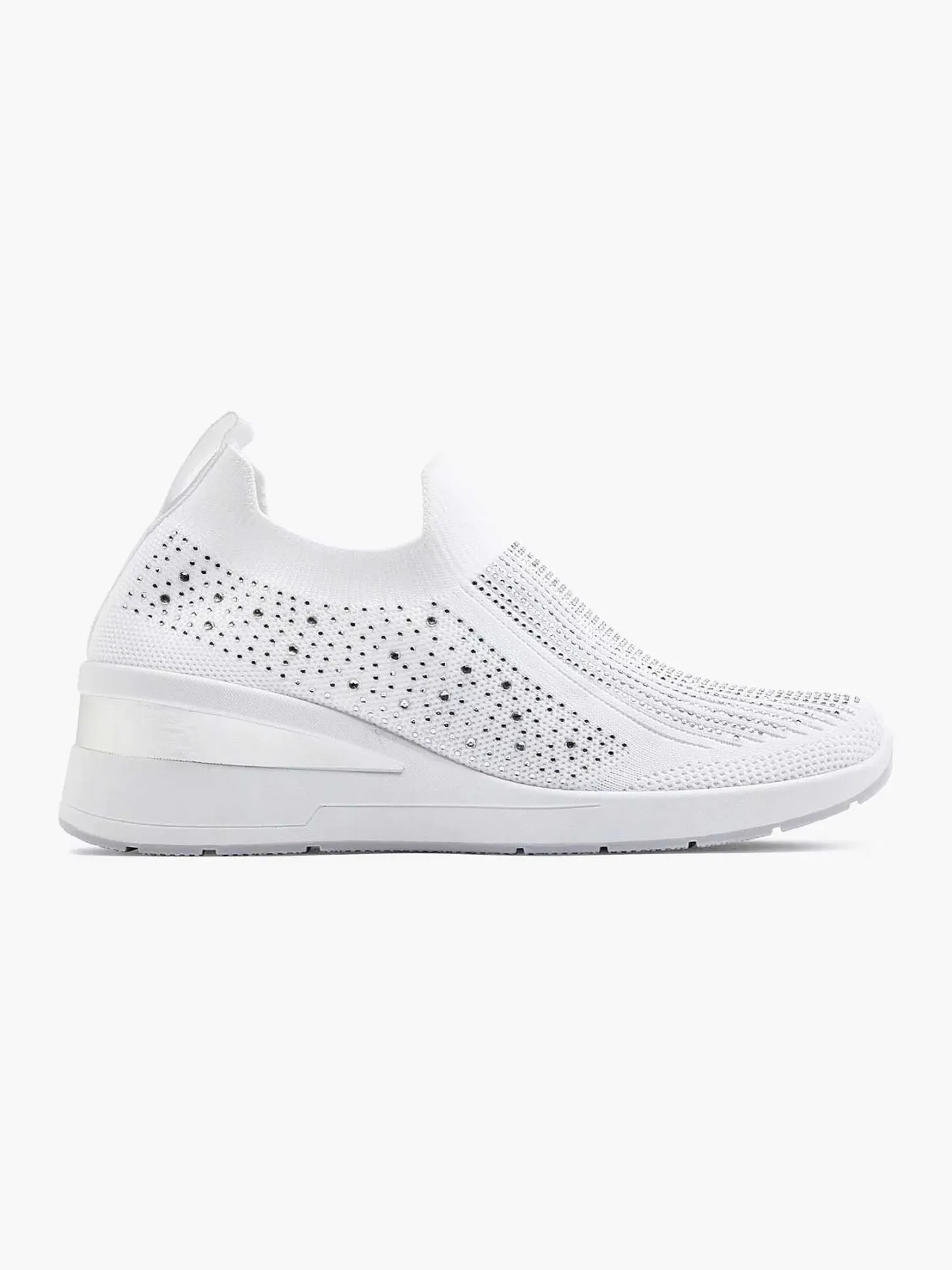 Clearance Witte Instapper Steentjes Dames Instappers
