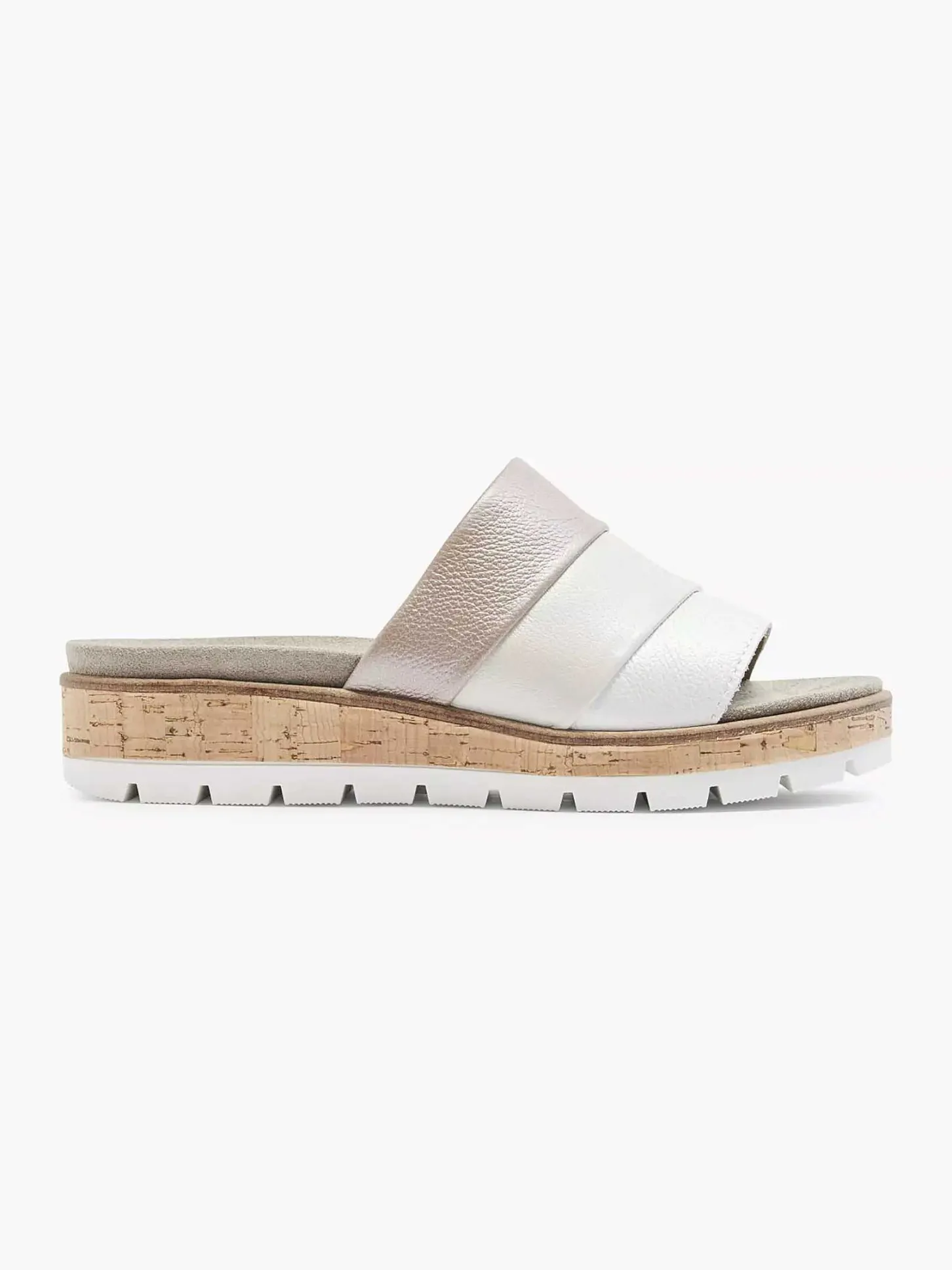 Online Witte Leren Comfort Slipper Dames Slippers