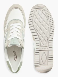 Outlet Witte Leren Comfort Sneaker Dames Comfort Schoenen