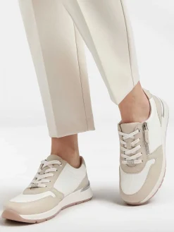 New Witte Leren Comfort Sneaker Dames Comfort Schoenen