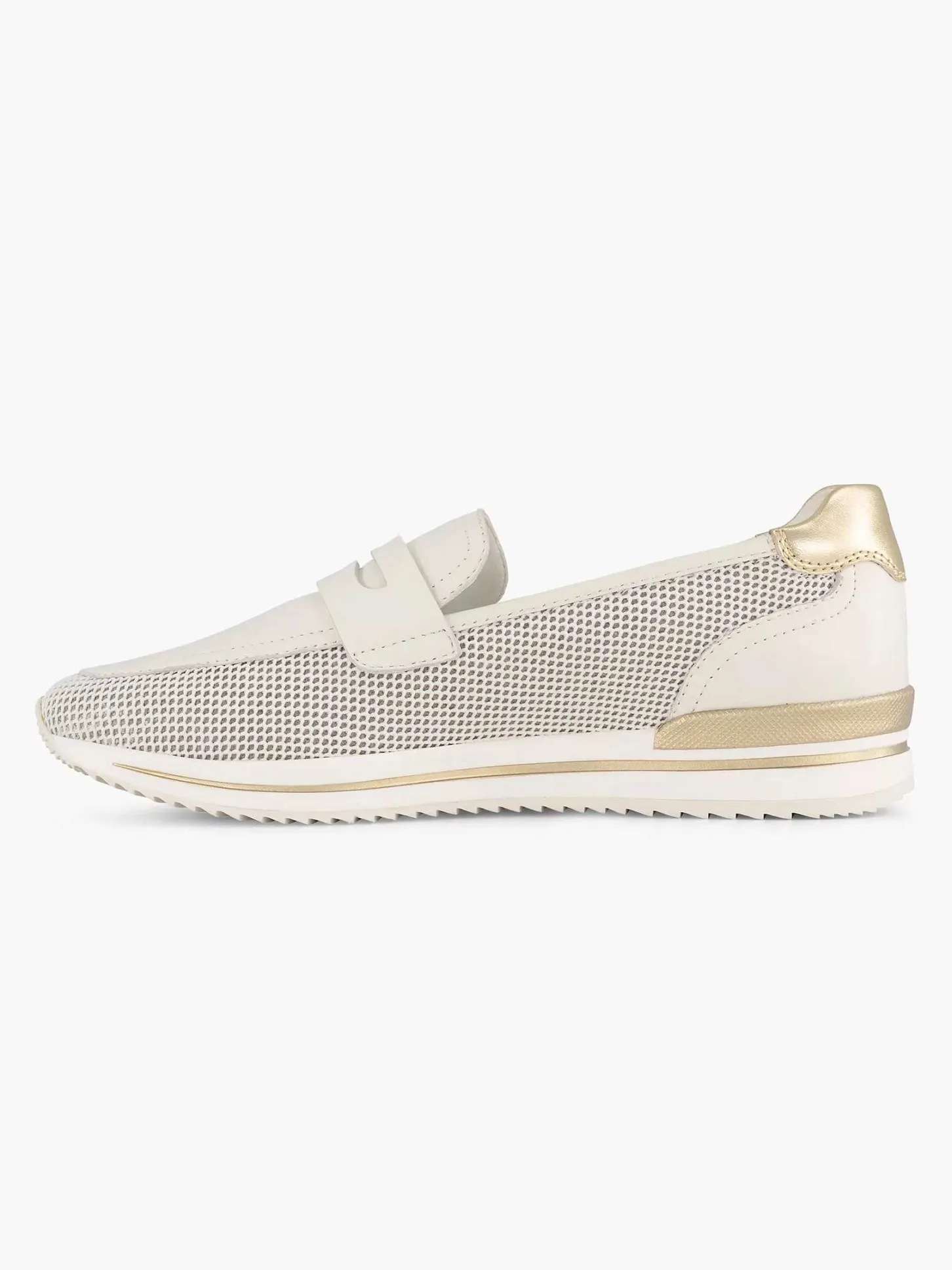 Sale Witte Leren Instapper Dames Comfort Schoenen