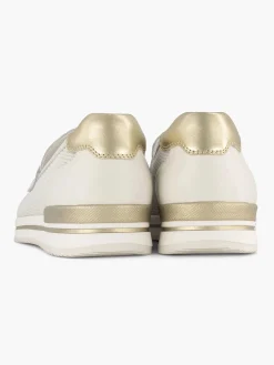 Sale Witte Leren Instapper Dames Comfort Schoenen