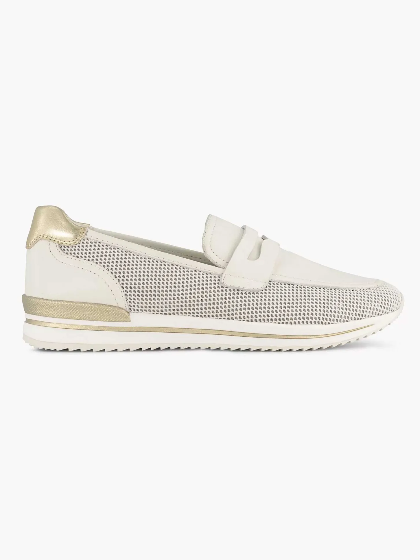 Sale Witte Leren Instapper Dames Comfort Schoenen