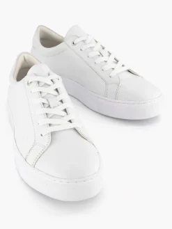 Discount Witte Leren Sneaker Heren Sneakers