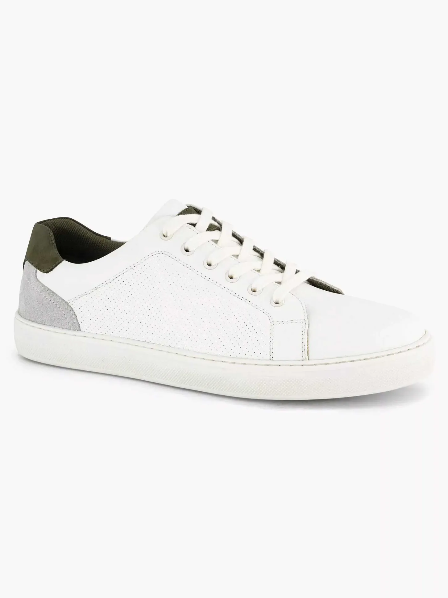 Hot Witte Leren Sneaker Heren Sneakers