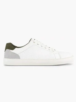 Hot Witte Leren Sneaker Heren Sneakers