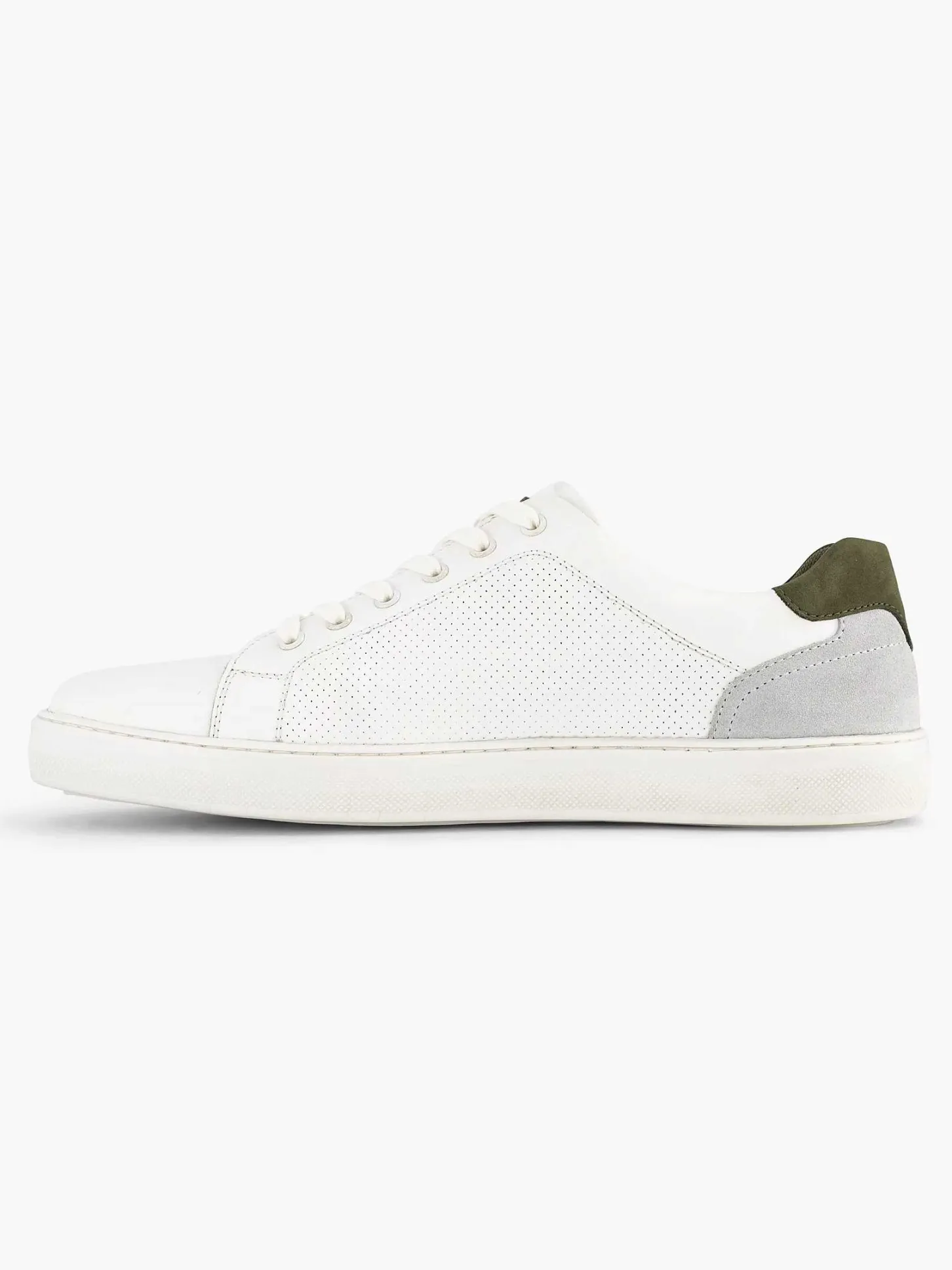 Hot Witte Leren Sneaker Heren Sneakers