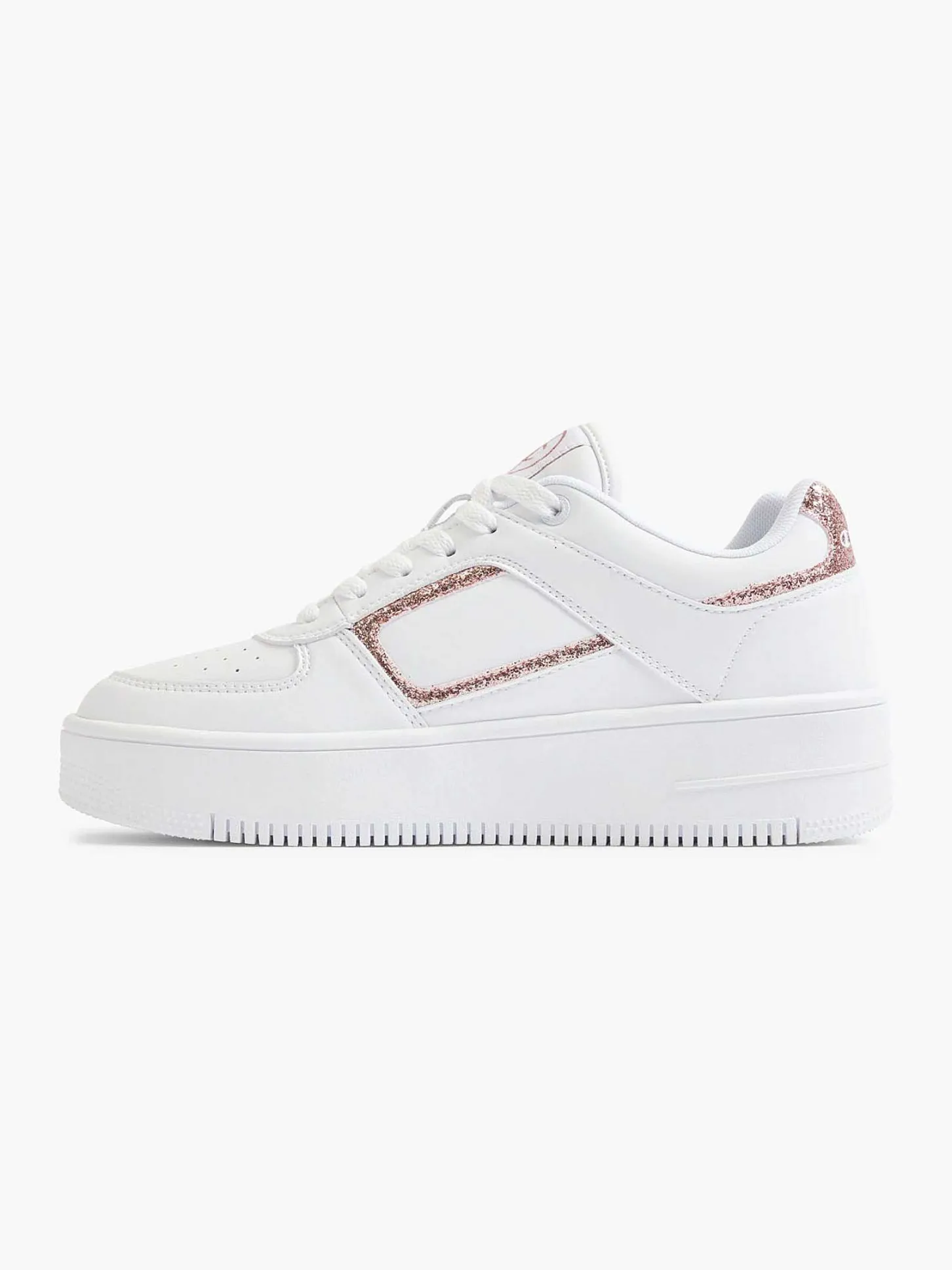 Online Witte Low Cut Shoe Foul Platform Dames Sneakers