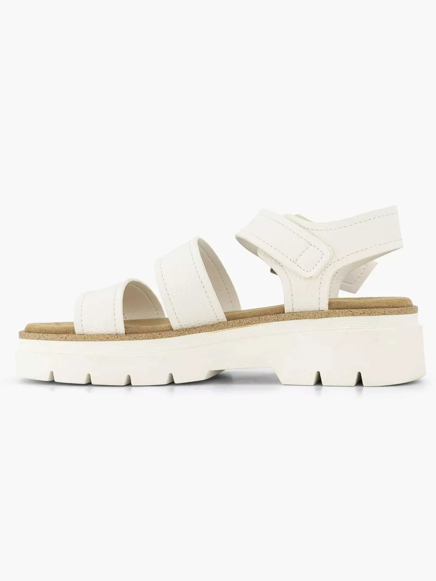 Witte Platform Sandaal Dames Sandalen