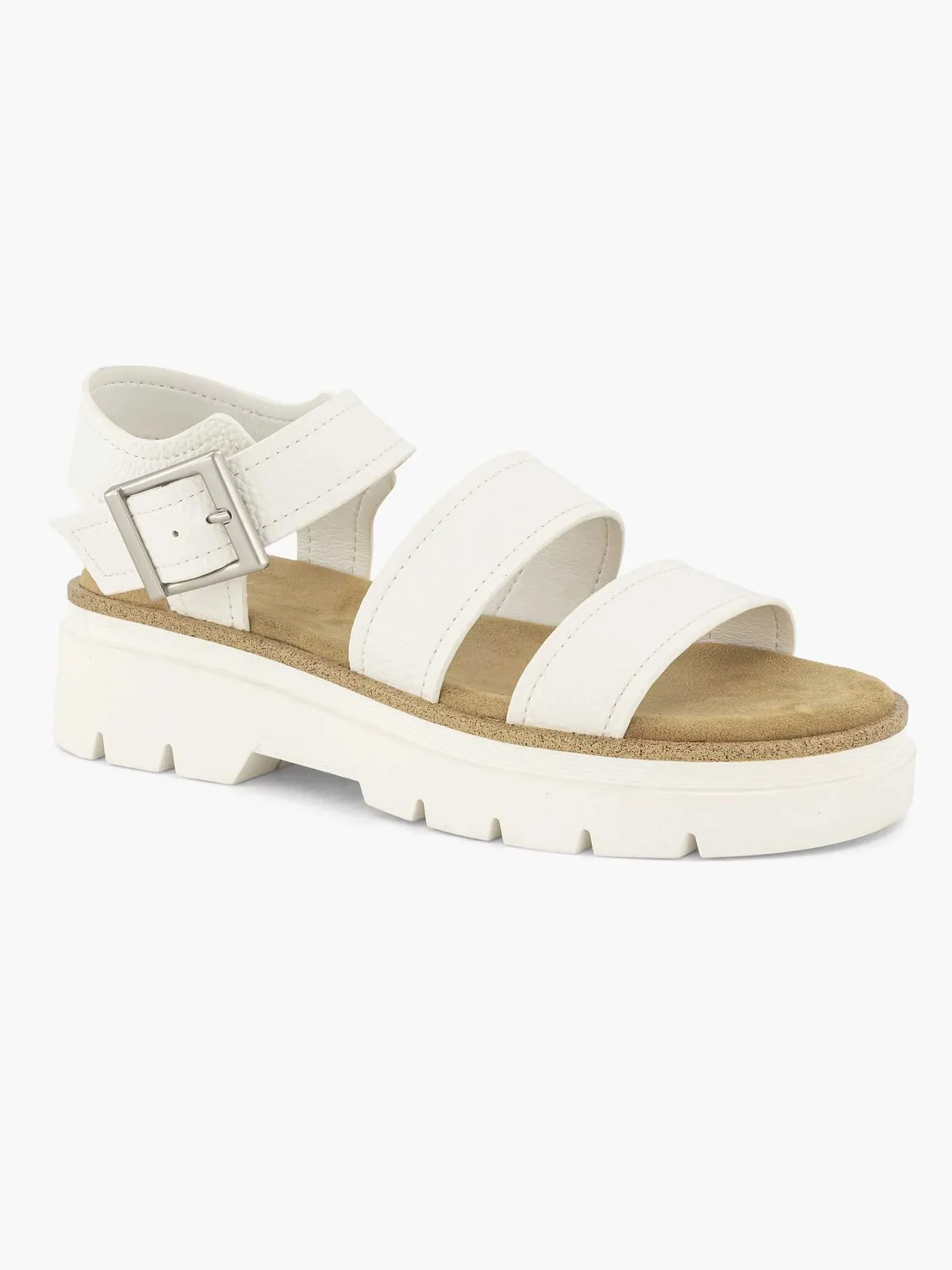 Witte Platform Sandaal Dames Sandalen