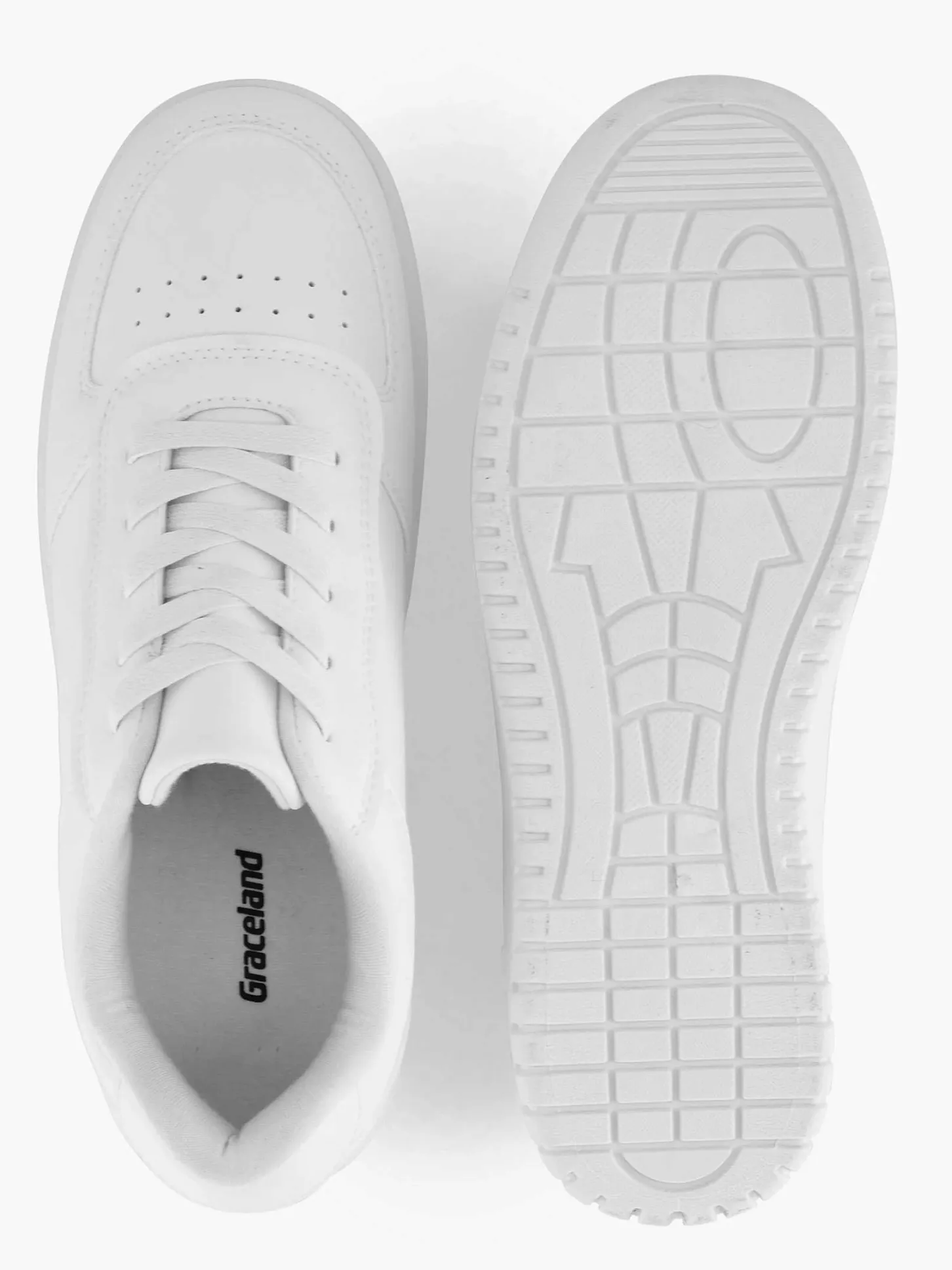 Clearance Witte Platform Sneaker Dames Sneakers