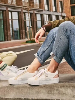 Witte Platform Sneaker Dames Sneakers