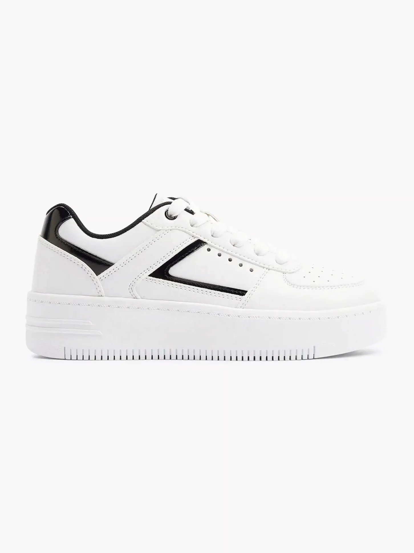 Outlet Witte Platform Sneaker Dames Sneakers
