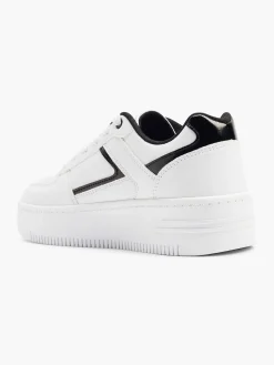 Outlet Witte Platform Sneaker Dames Sneakers