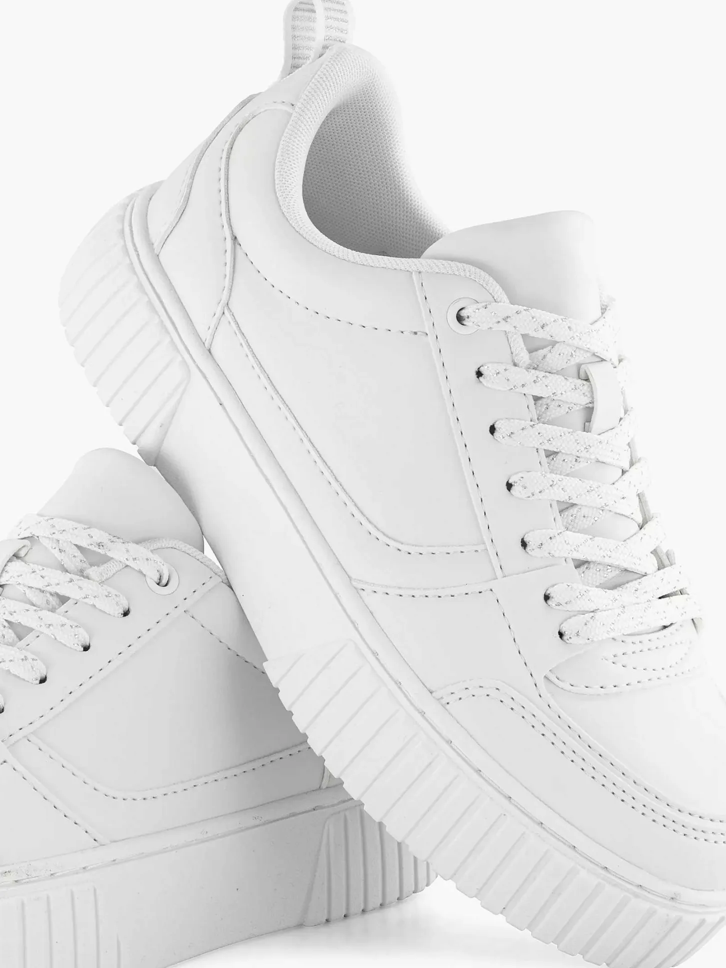 Discount Witte Platform Sneaker Dames Sneakers