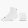 Witte Quarter Plain 3 Pak 43-46 Heren Sokken