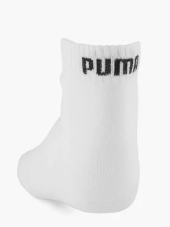 Witte Quarter Plain 3 Pak 43-46 Heren Sokken