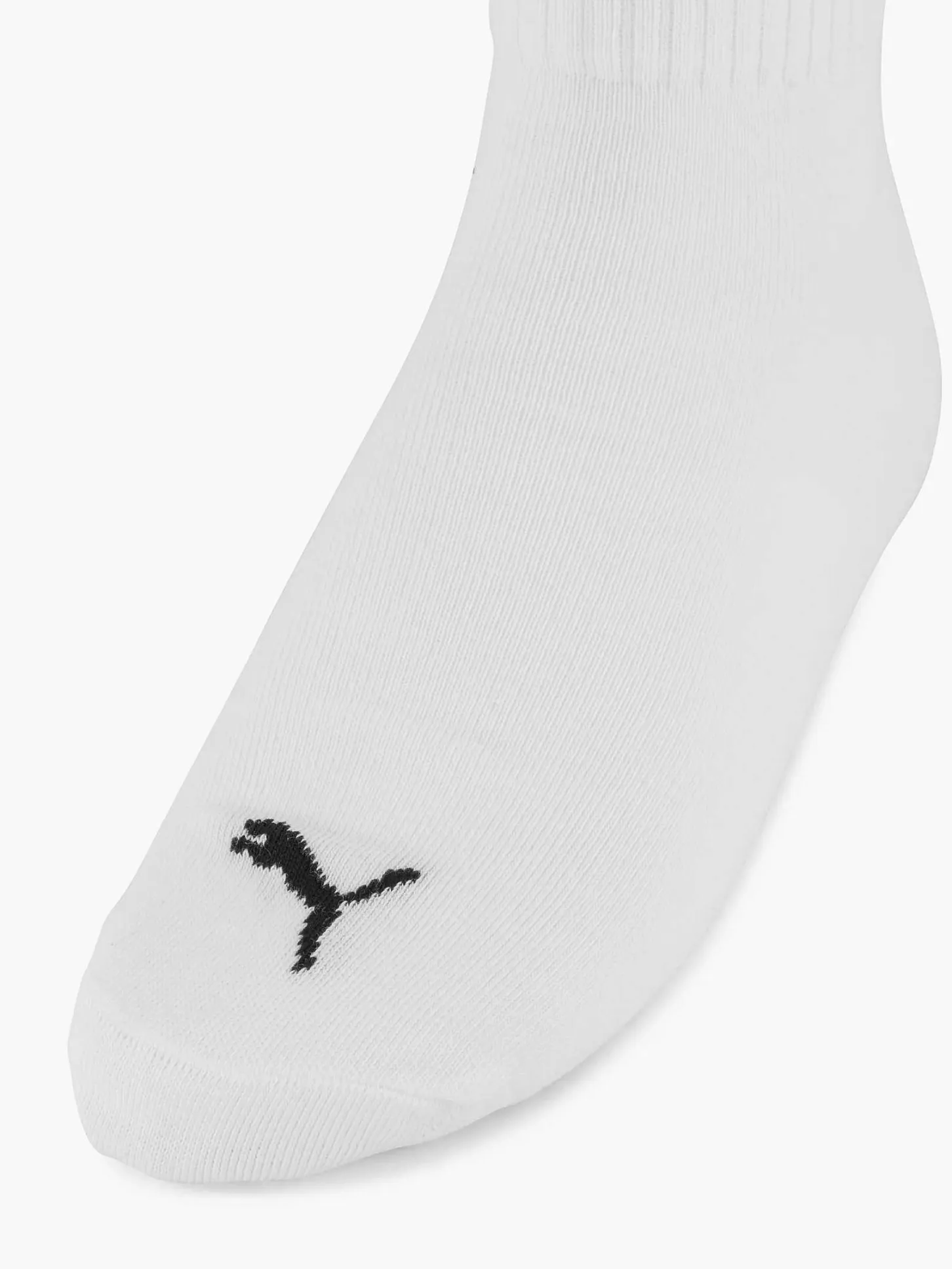 Witte Quarter Plain 3 Pak 43-46 Heren Sokken
