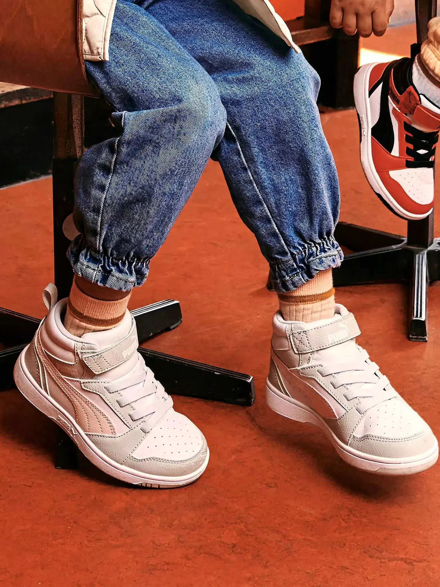 Discount Witte Rebound V6 Mid Ac+ Ps Kinderen Jongensschoenen