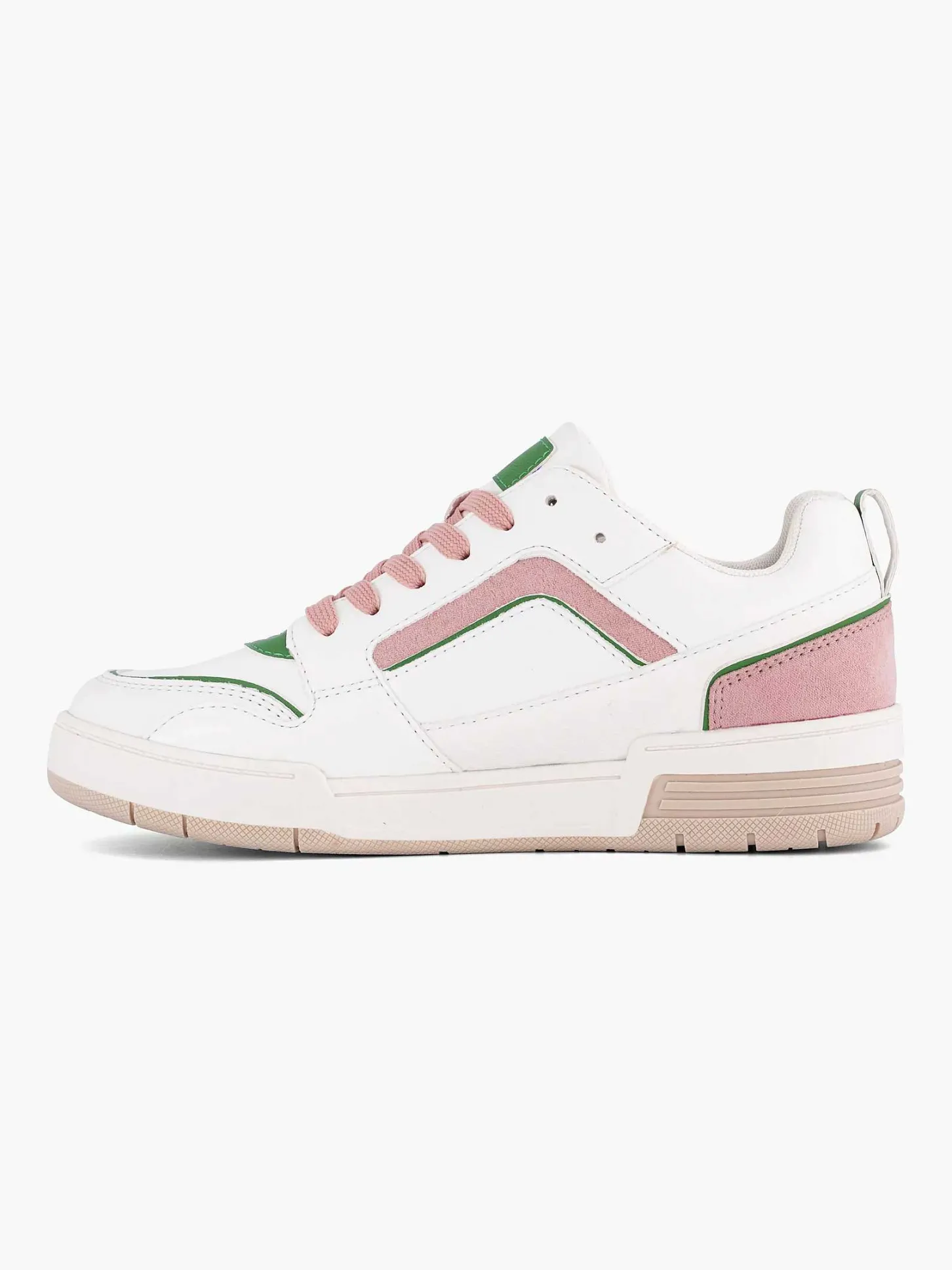 Best Witte Retro Sneaker Roze Dames Sneakers