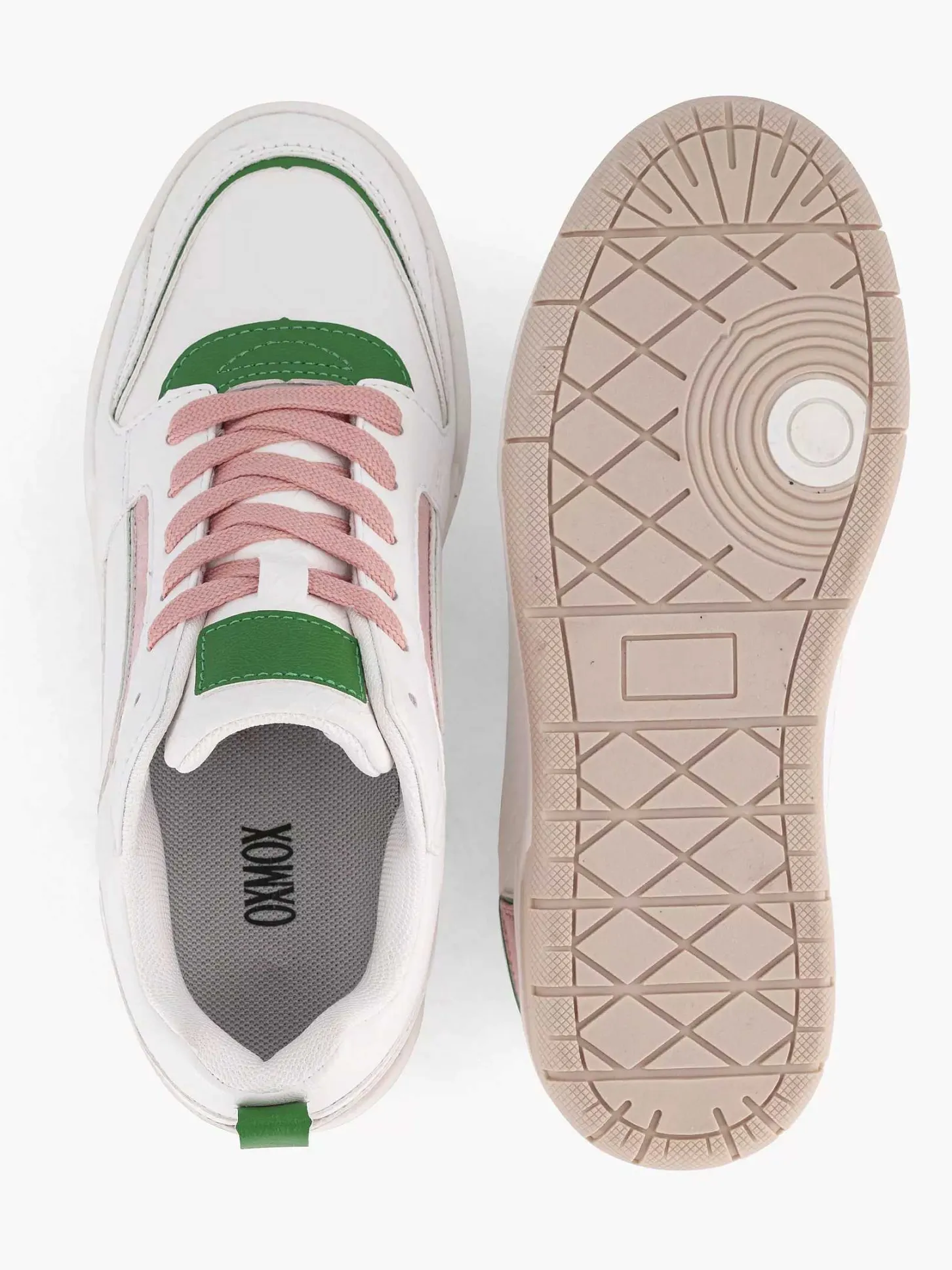 Best Witte Retro Sneaker Roze Dames Sneakers
