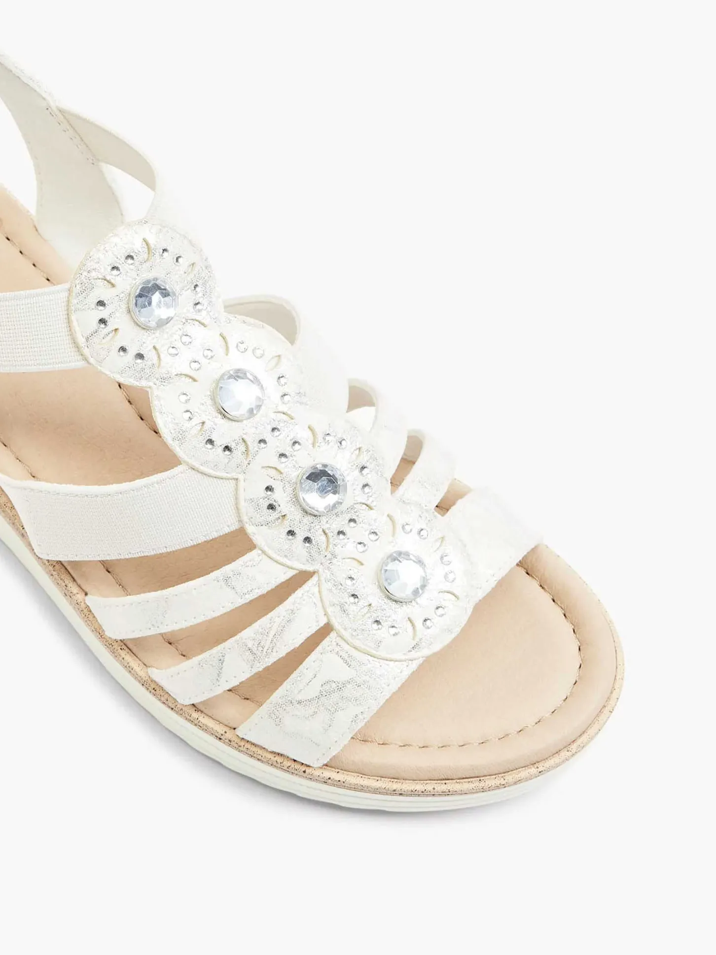 Sale Witte Sandaal Sheehak Dames Comfort Schoenen