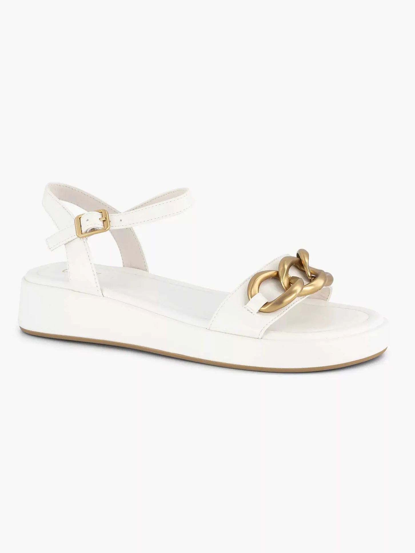 Clearance Witte Sandaal Sierketting Dames Sandalen