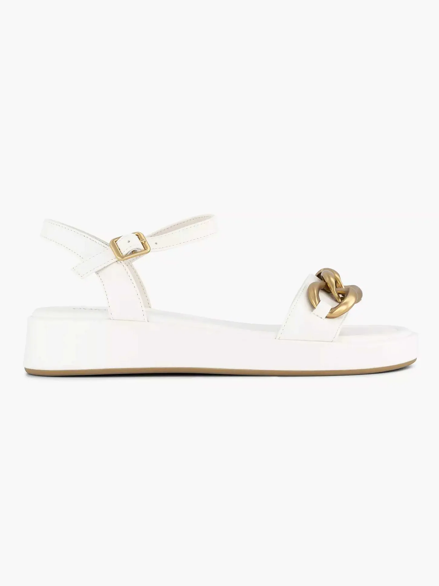 Clearance Witte Sandaal Sierketting Dames Sandalen