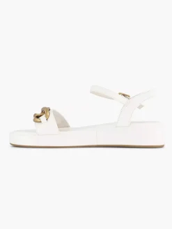 Clearance Witte Sandaal Sierketting Dames Sandalen